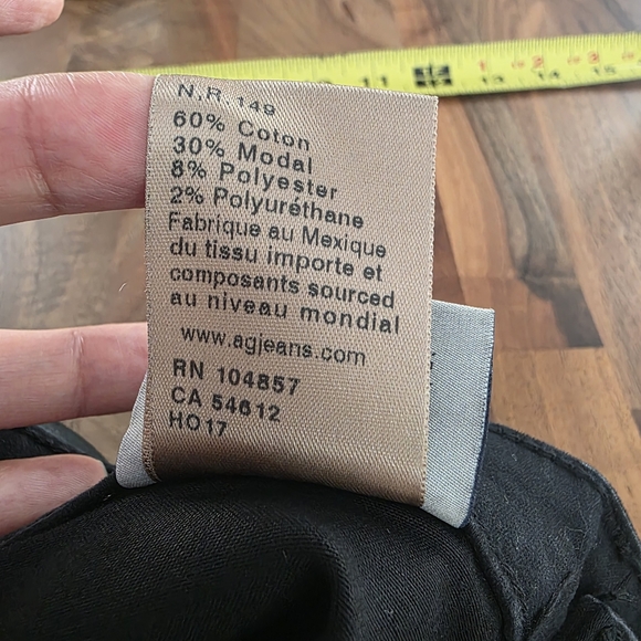 AG Adriano Goldschmied Legging Ankle in Leatherette Black Pants Size 27 NEW - Picture 10 of 12